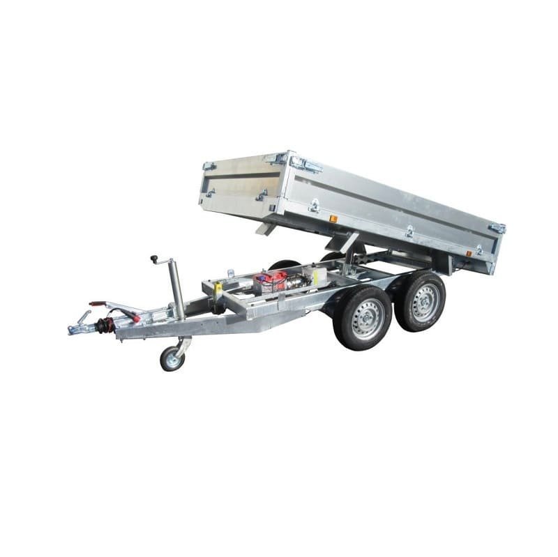 Remorque benne 2 essieux Lider - Réf. 39600PE (Pompe électrique) - 2,50 m - 2500 Kg