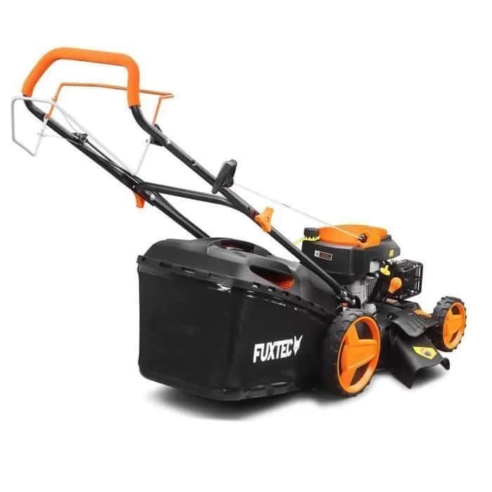 Tondeuse thermique autotractée 51cm 196cm3 - FUXTEC FX-RM5196 - Éjection bac 60L, latérale ou mulching