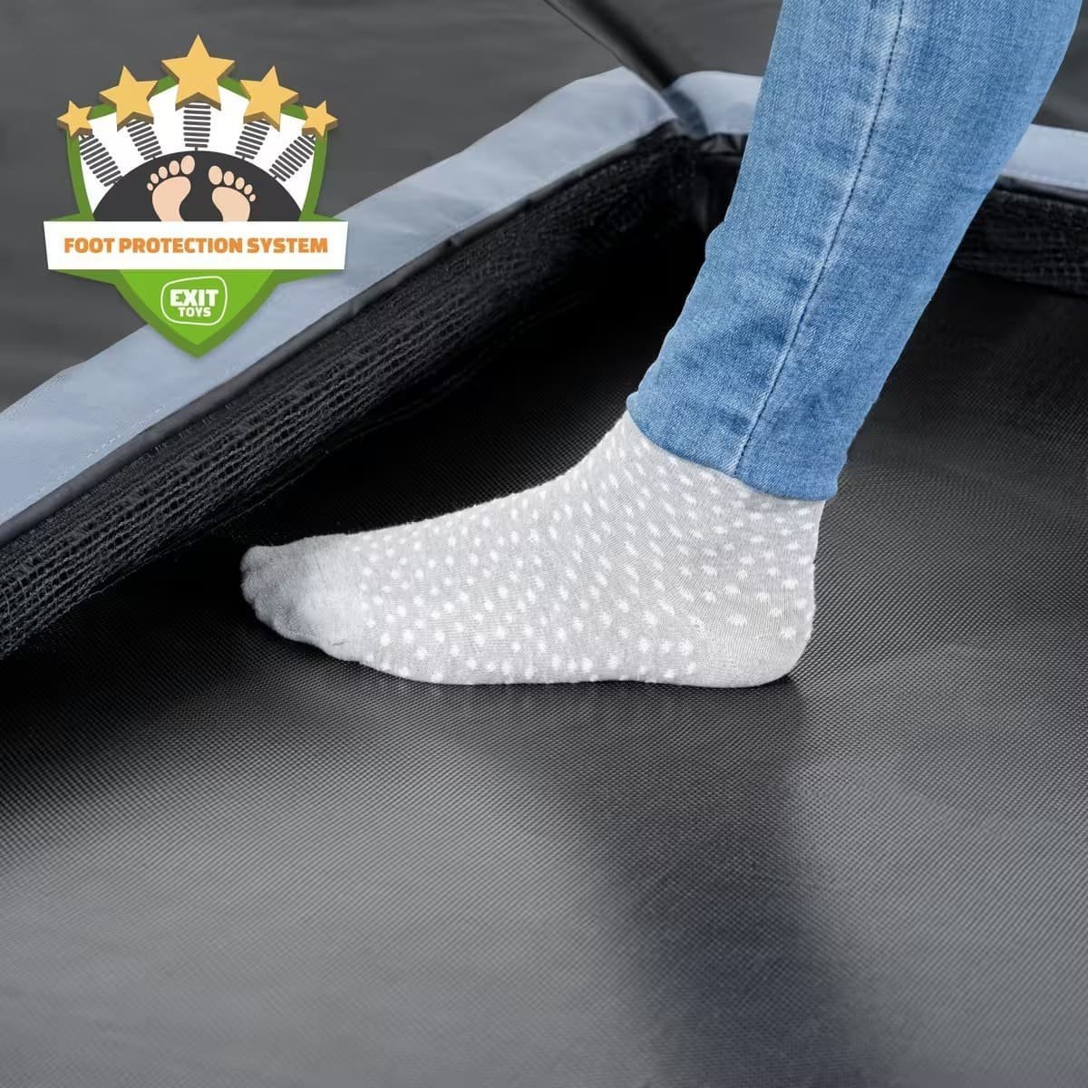 Trampoline EXIT PeakPro 244x427cm - noir – Image 4