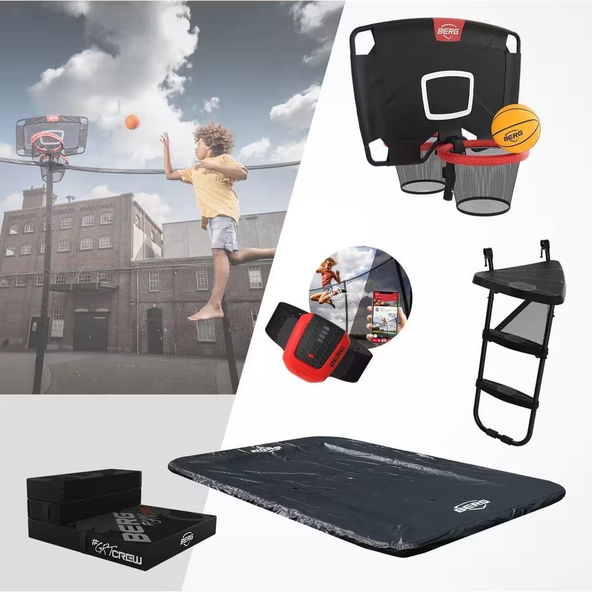 BERG Ultim Champion Trampoline InGround 330 Vert + Filet de Sécurité Deluxe – Image 5