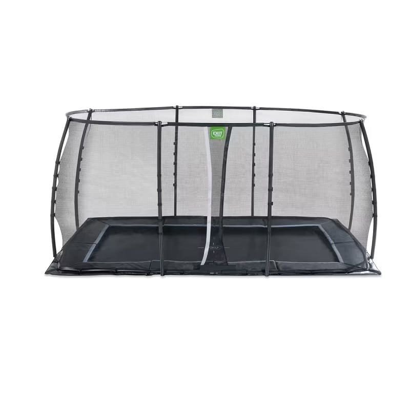 EXIT TOYS Trampoline enterré au niveau du sol Dynamic 244x427cm avec filet de