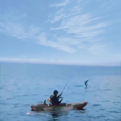 Kayak de peche Tequila Angler solo - Vert - Adulte - 1 place - Gonflable - Bateau - Navigation – Image 2