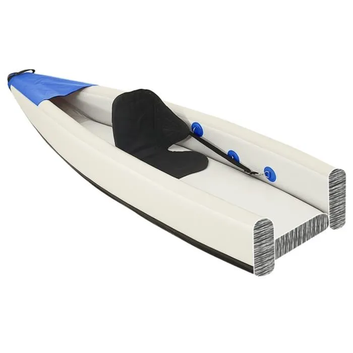 Kayak gonflable 1 place Polyester Bleu - 375x72x31 cm – Image 3