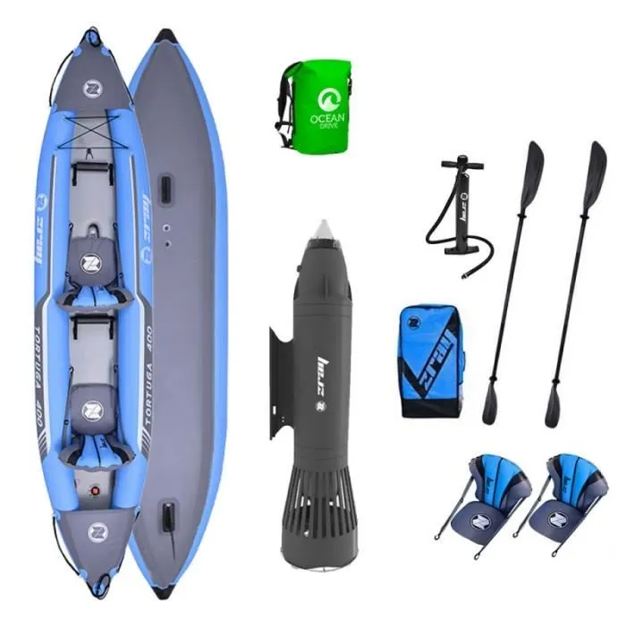 Kayak gonflable ZRAY TORTUGA - 2 PLACES + AQUAJET ZRAY