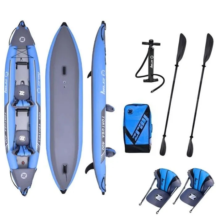 Kayak gonflable ZRAY TORTUGA - 2 PLACES + AQUAJET ZRAY – Image 4