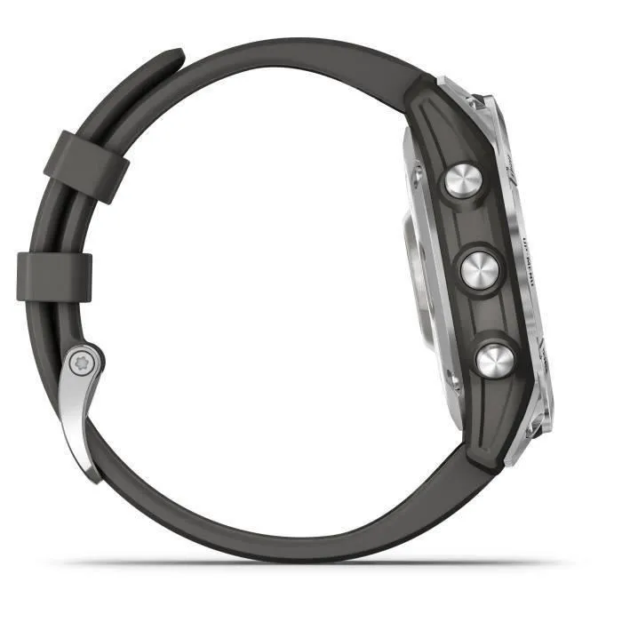 Montre Connectée GARMIN Fenix 7 - Noire & Argent - Entraînements Personnalisés - Autonomie Longue Durée – Image 3
