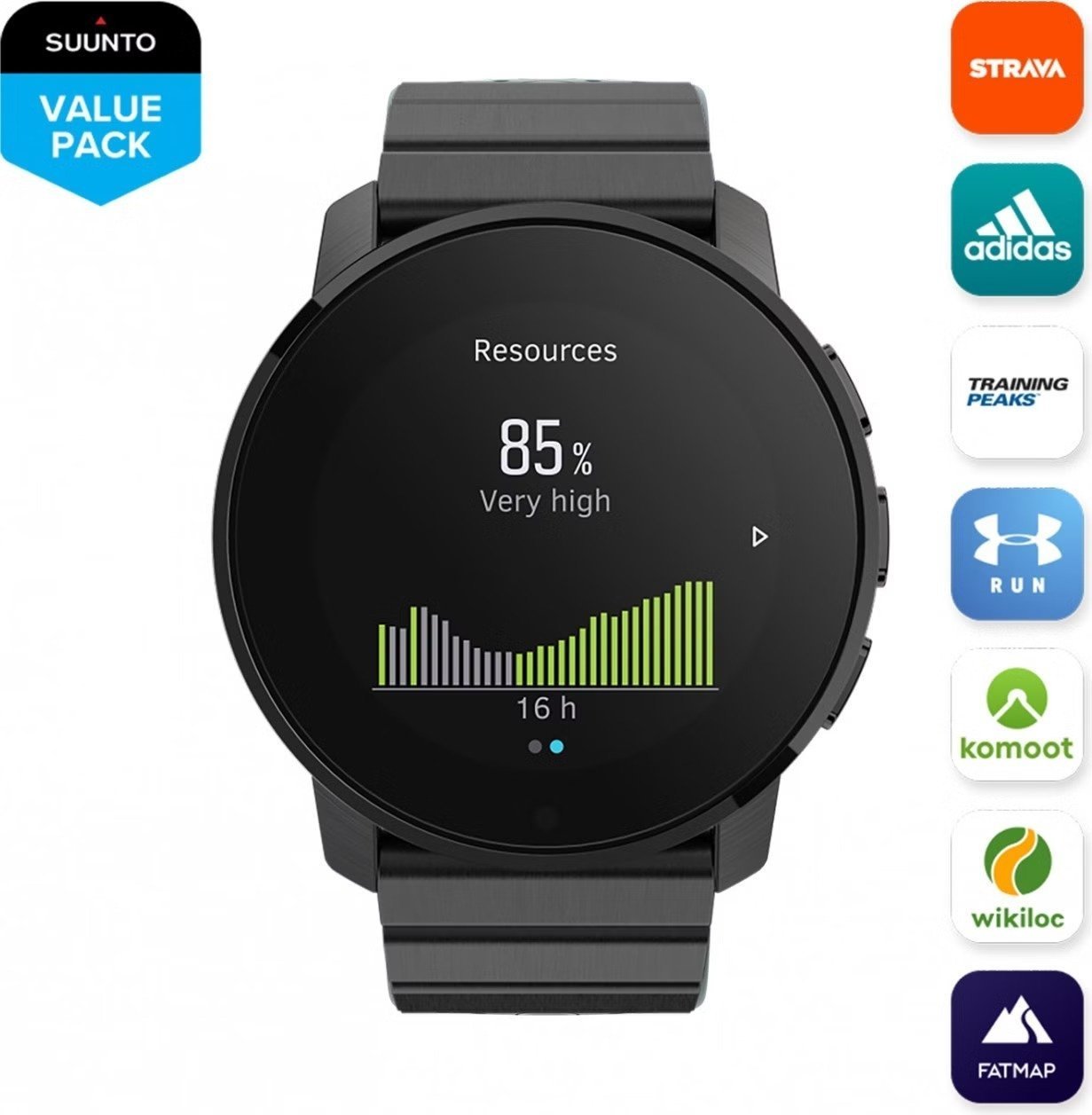 Montre GPS Suunto 9 Peak Noir Full Titanium – Image 4