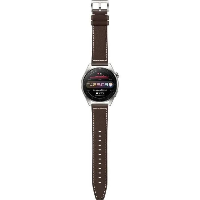 Montre connectée HUAWEI Watch 3 Pro - Edition Classic Marron – Image 2