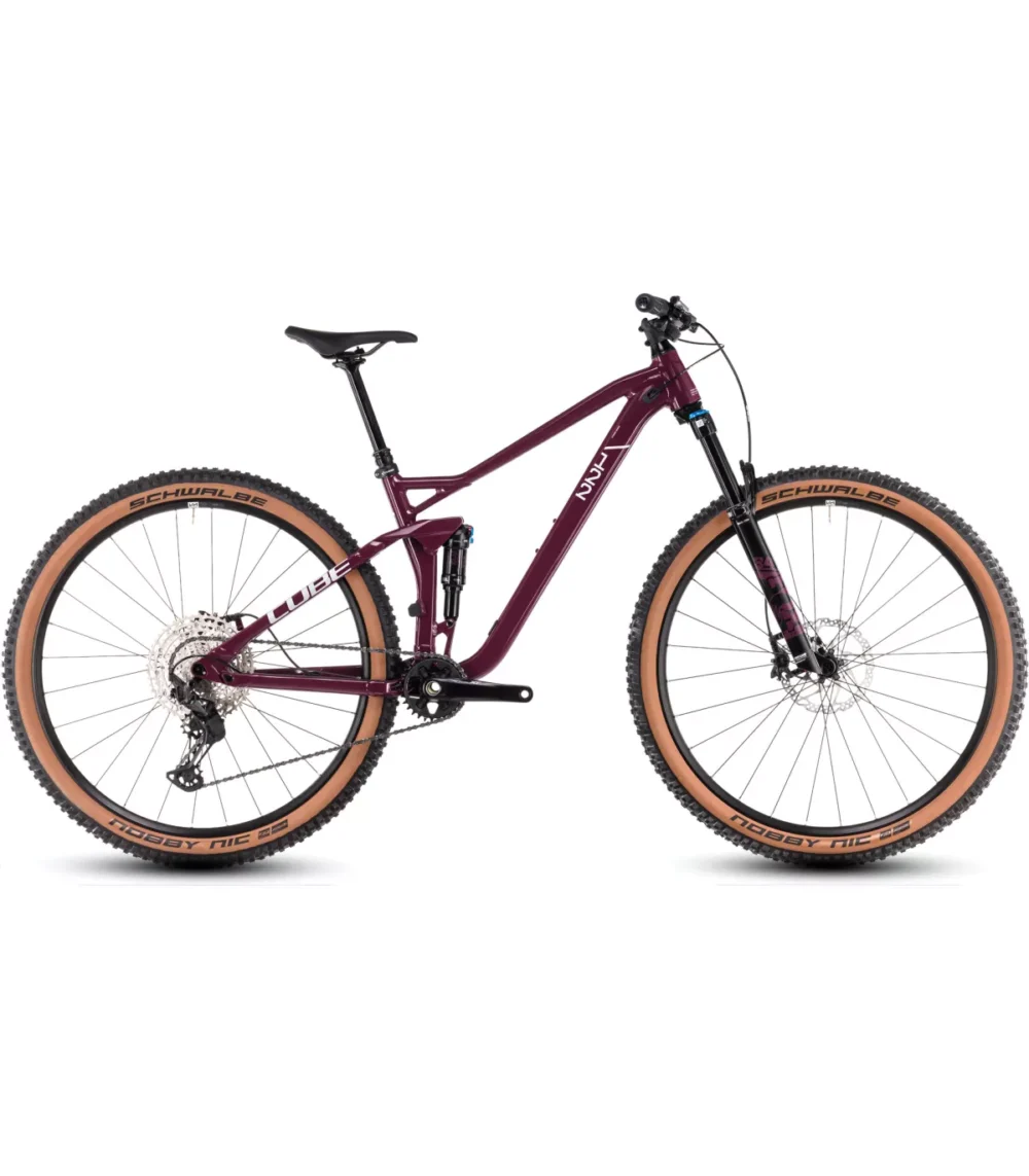 VTT Cube Stereo ONE22 Race wine'n'grey 2026