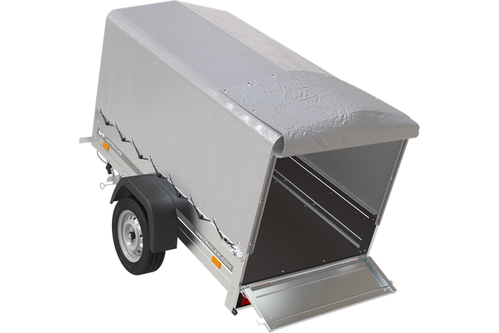 Remorque 750 kg 200 x 125 avec bâche dôme et arceau Garden Trailer 201 KIPP – Image 6