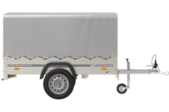 Remorque 750 kg 200 x 125 avec bâche dôme et arceau Garden Trailer 201 KIPP – Image 3