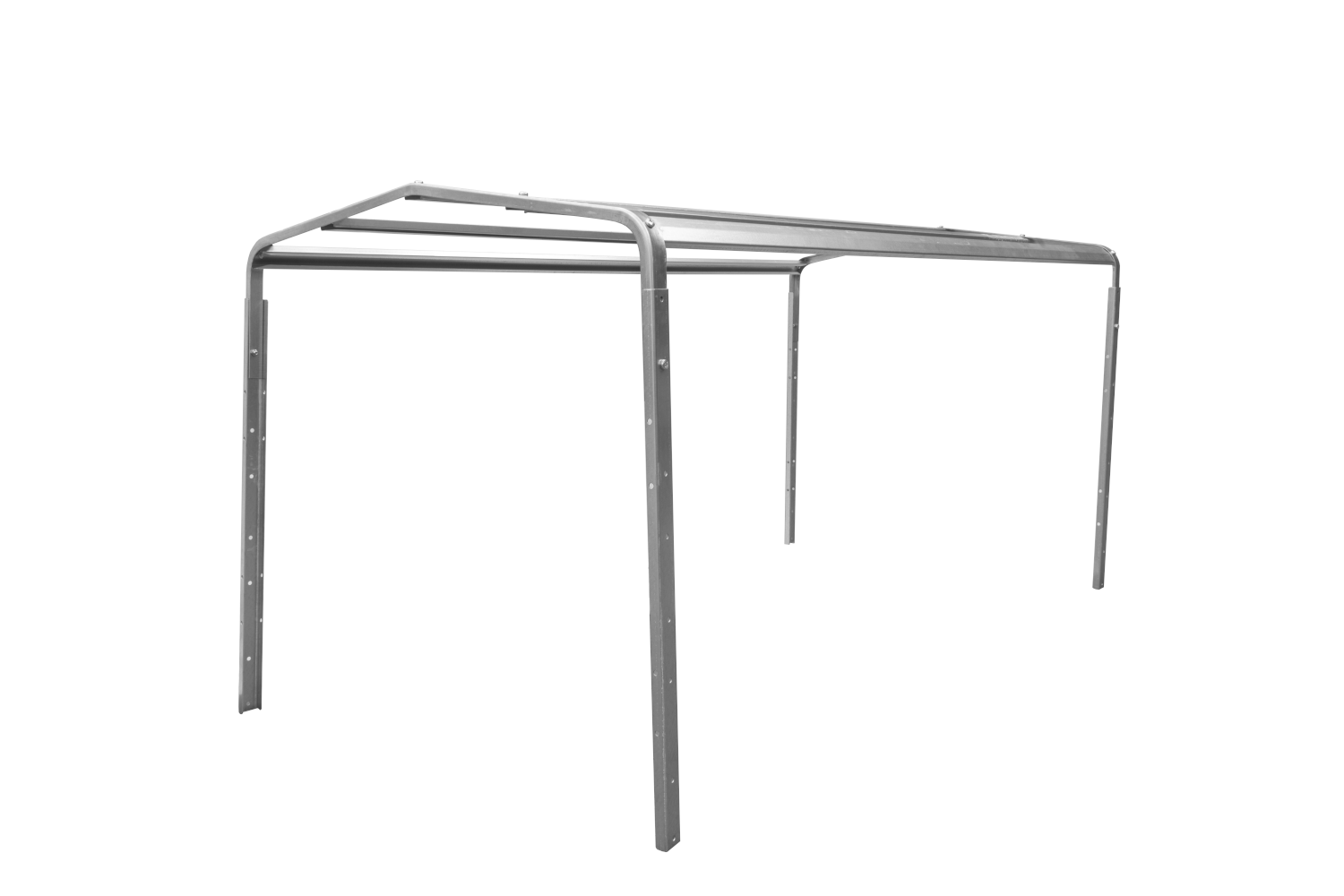 remorque double essieux unitrailer 264/2 kipp avec roue jockey, arceau et bâche grise – Image 9