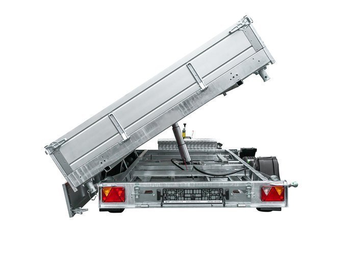 REMORQUE BENNE HYDRAULIQUE 3 ESSIEUX 400×200 UNITRAILER TASKER 400/3C 3500 KG – Image 6