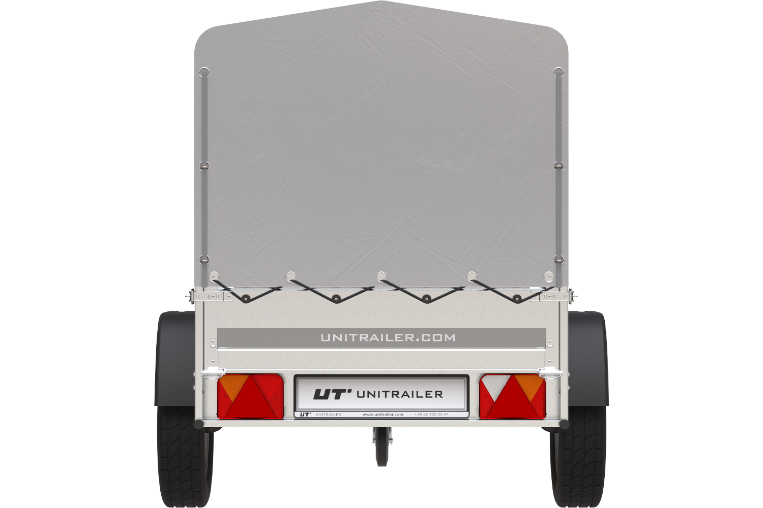 Remorque 750 kg basculante avec bâche dôme Garden Trailer 201 KIPP – Image 4