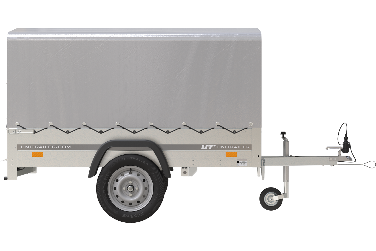 Remorque 750 kg basculante avec bâche dôme Garden Trailer 201 KIPP – Image 6