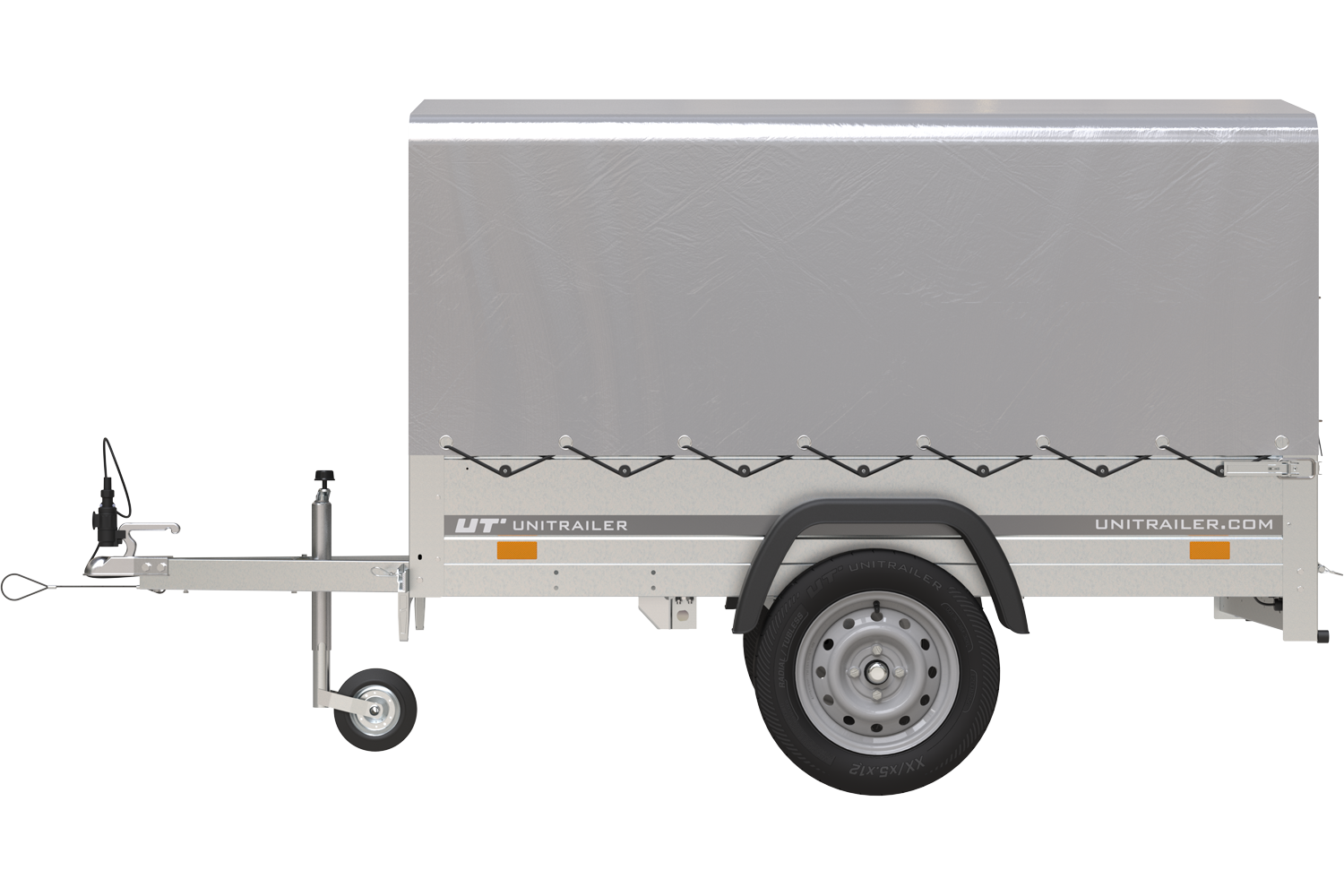 Remorque 750 kg basculante avec bâche dôme Garden Trailer 201 KIPP – Image 7