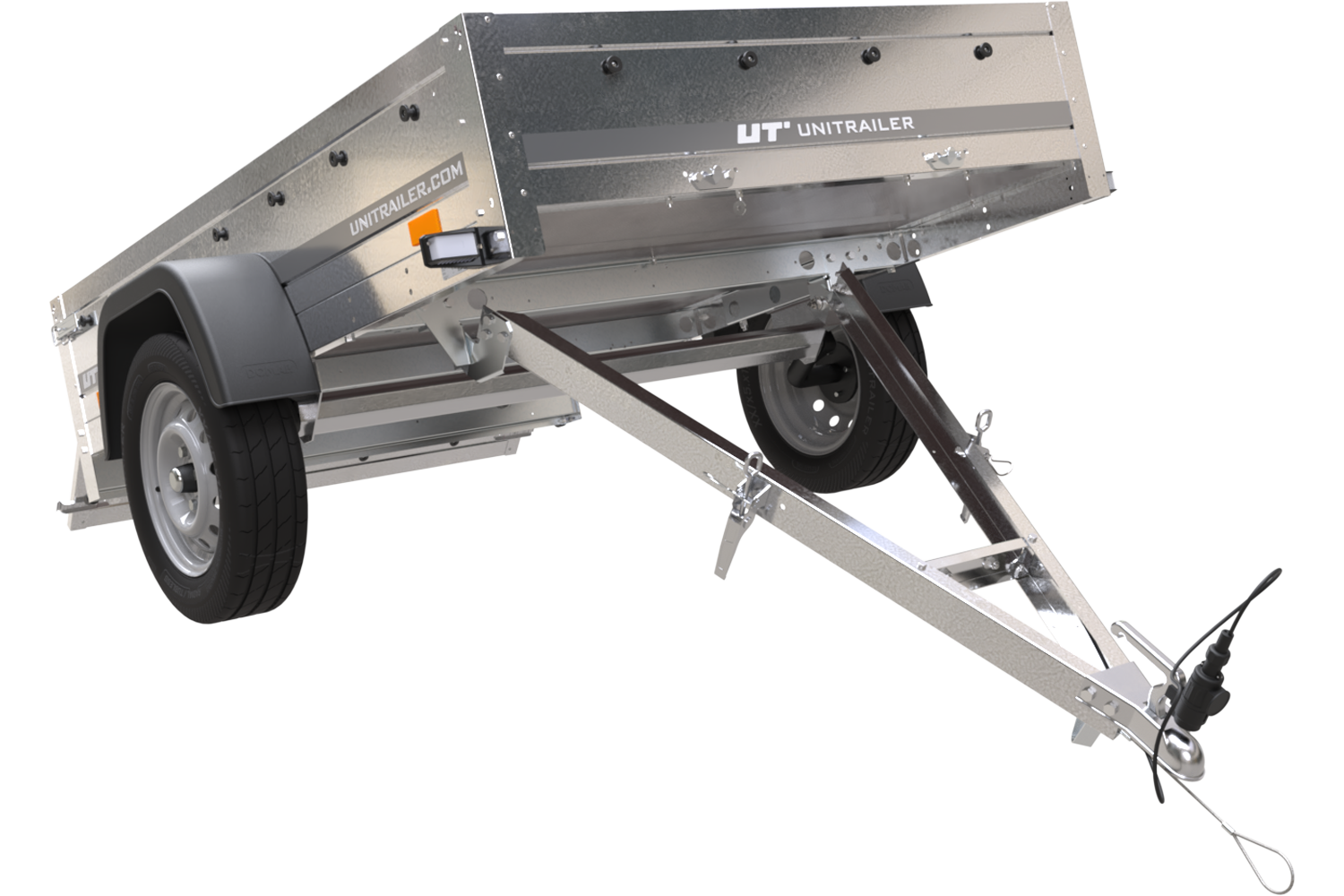 Remorque 750 kg basculante avec bâche dôme Garden Trailer 201 KIPP – Image 9