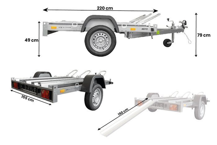 Remorque moto basculante UNITRAILER MOTO 3 – Image 3