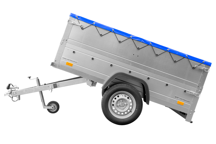 Remorque neuve 200×106 avec bâche plate, rehausses de ridelles et roue jockey – Garden Trailer 200 KIPP – Image 2