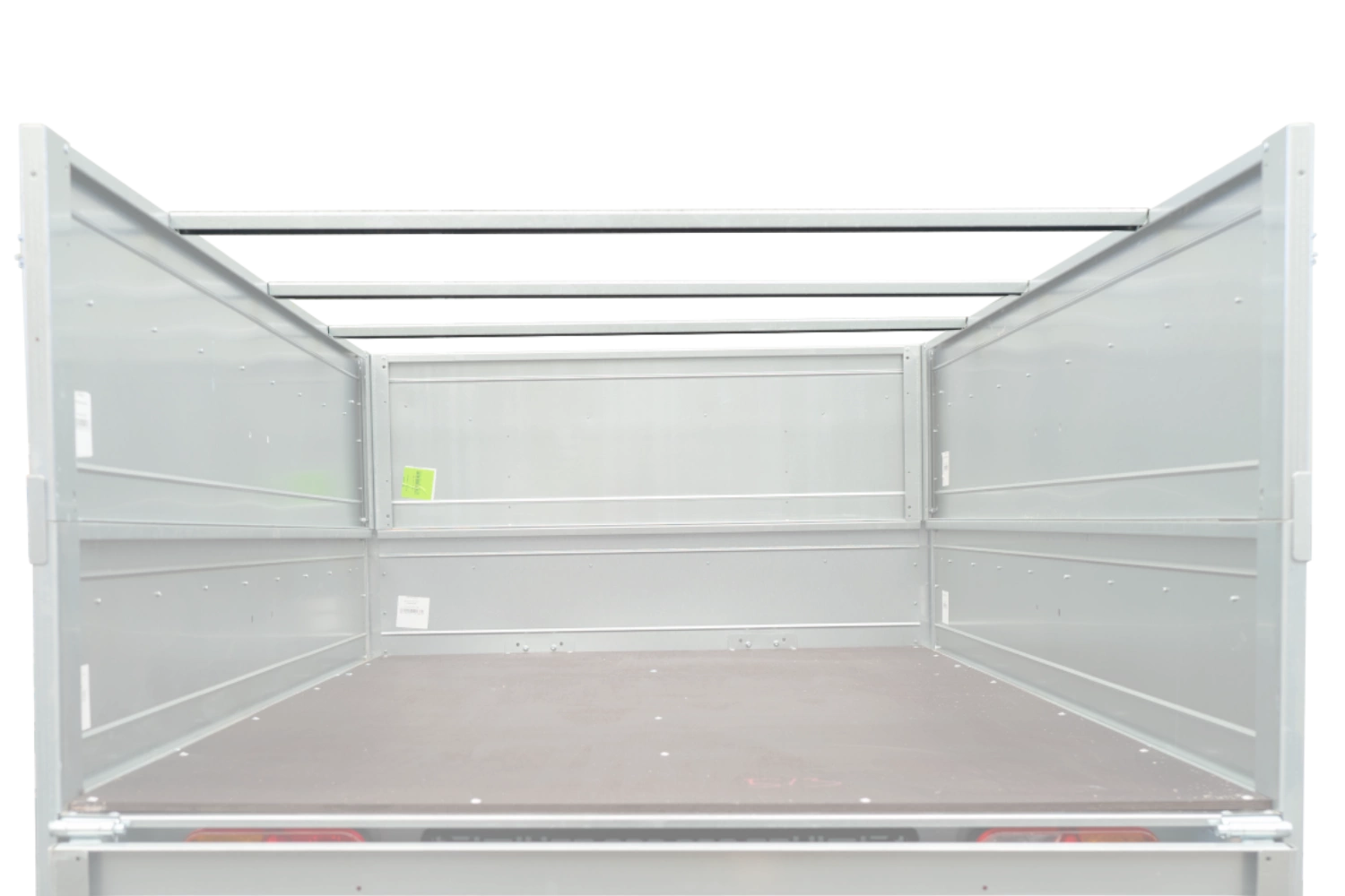 remorque unitrailer 264/2 kipp avec roue jockey, tige de support de bâche et bâche plate grise – Image 9