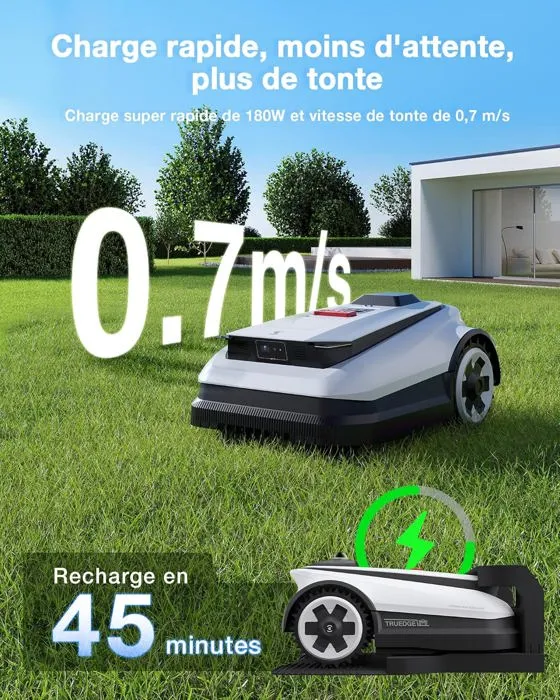 ECOVACS Goat A1600 RTK Robot Tondeuse sans Fil périphérique 1600 m², Navigation RTK+Vision, Charge Rapide 45 Min, Auto-Cartographie – Image 3