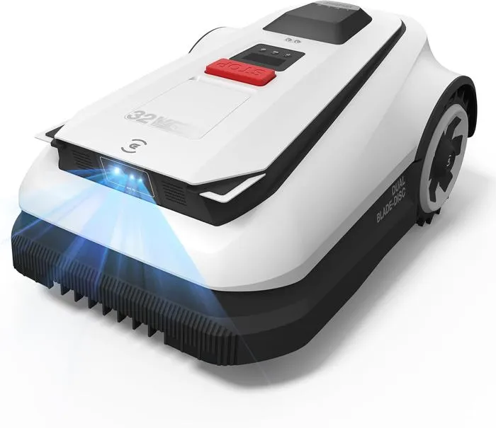 ECOVACS Goat A1600 RTK Robot Tondeuse sans Fil périphérique 1600 m², Navigation RTK+Vision, Charge Rapide 45 Min, Auto-Cartographie