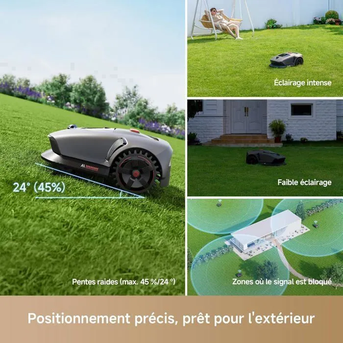 MOVA 1000 Robot Tondeuse Installation sans Fil cartographie 3D-LiDAR jusqu'à 1000 m² – Image 2